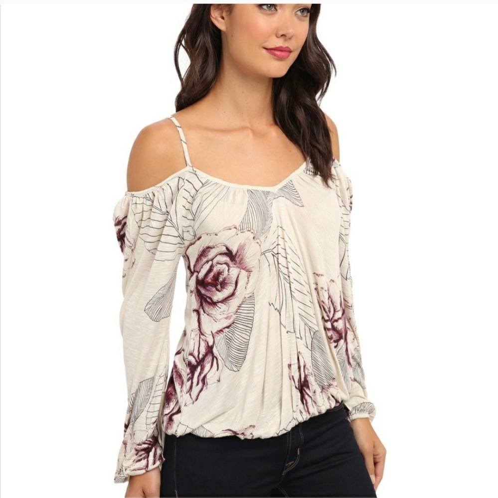 Free People Boho Floral Top